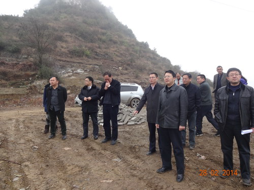 贵州省能源局向导视察安顺项目